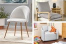 mainstays, better homes and gardens, beautiful accent chairs