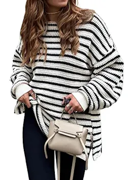 KIRUNDO Women's Striped Sweater