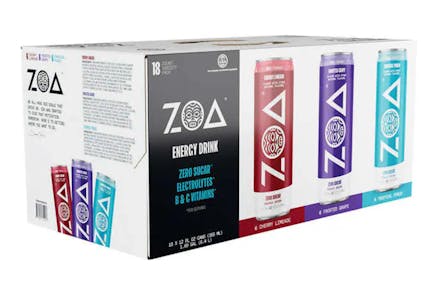 ZOA Energy Drink 18-Pack