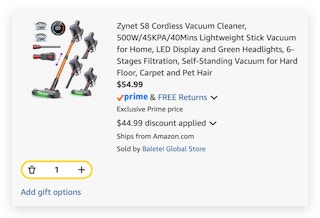 Zynet S8 Cordless Vacuum Cleaner