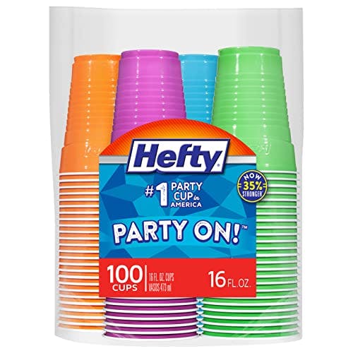 Hefty Party On Disposable Cups