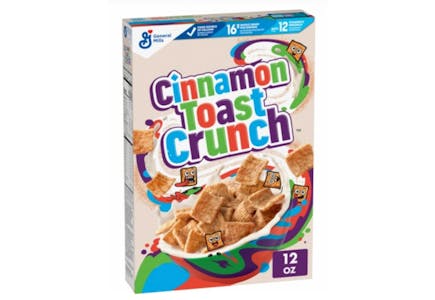 4 General Mills Cereal Boxes