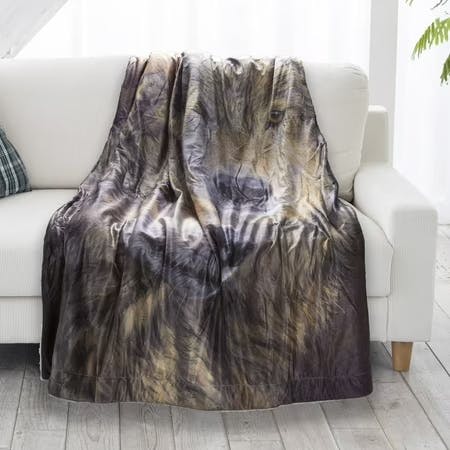 Sherpa Fleece Throw Blanket