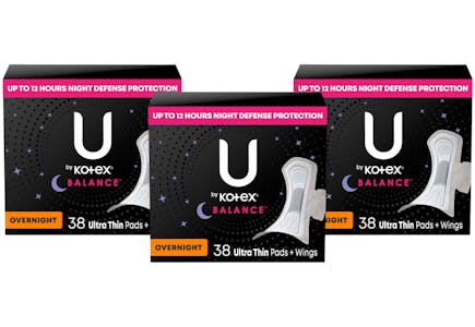 3 U by Kotex Products