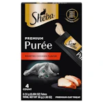 2 Sheba Premium Puree Cat Treat Packs