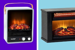 These Tabletop Fireplace Heaters Are Now Just $60 at HSN (Reg. $90) card image