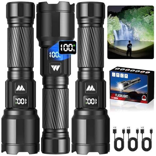 Rechargeable Flashlights 3-Pack