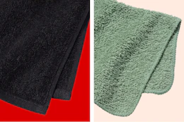 Target washclothes (close up shots)