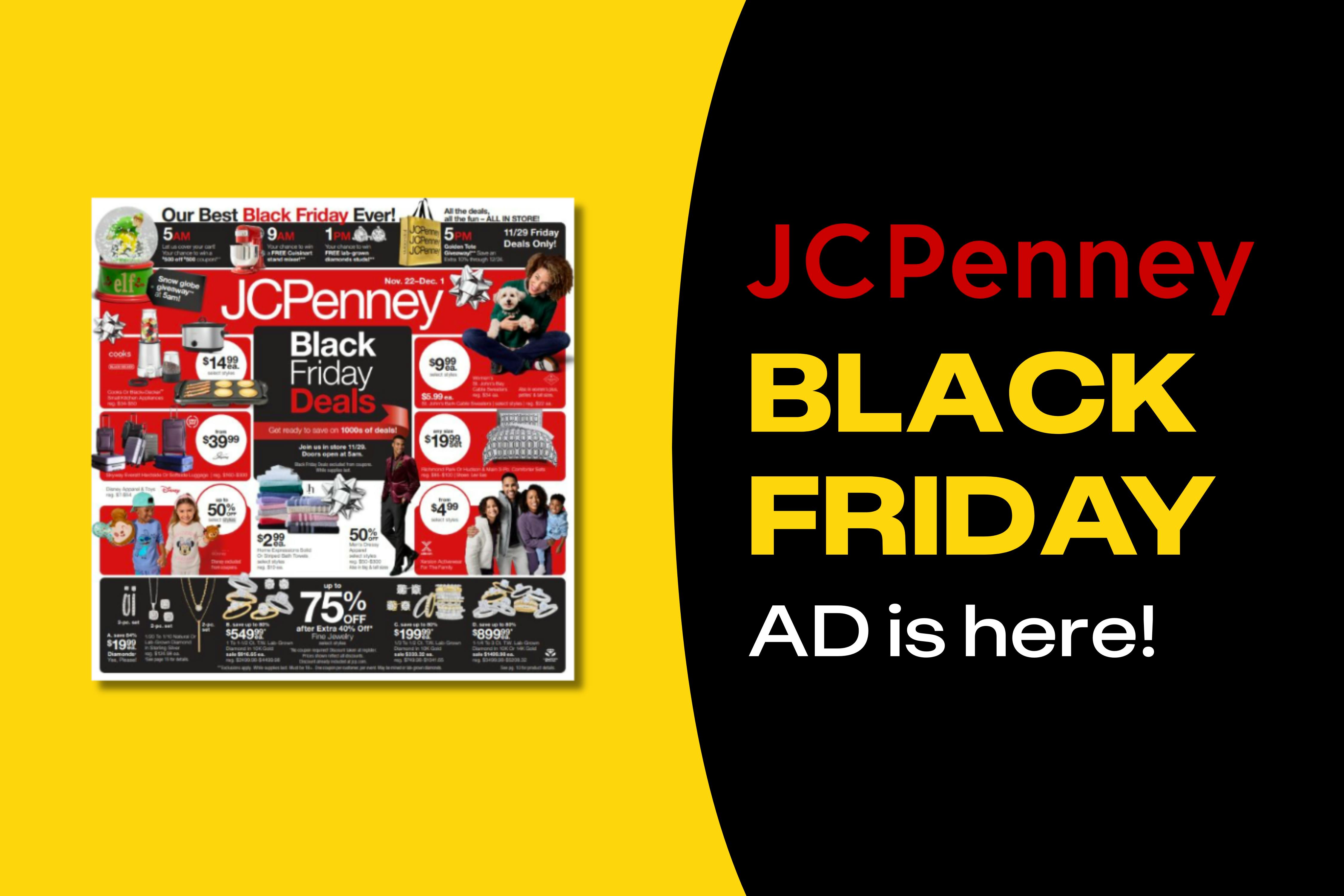 JCPenney Black Friday Deals See the Sale Dates, Biggest Discounts, and