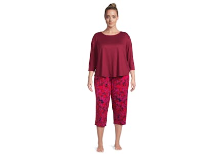 Pioneer Woman Cropped Pajama Set