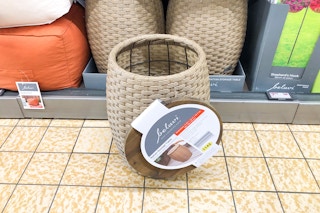 aldi belavi rattan storage table on sale floor