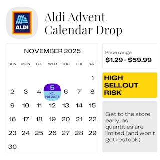 Aldi Advent Calendar Drop — November 2025