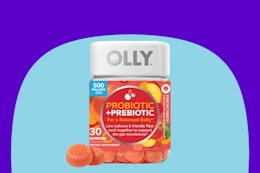 BOGO 50% Off Deal: 30-Count Olly Probiotic + Prebiotic Gummies card image