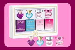 a versace womens mini perfume set 
