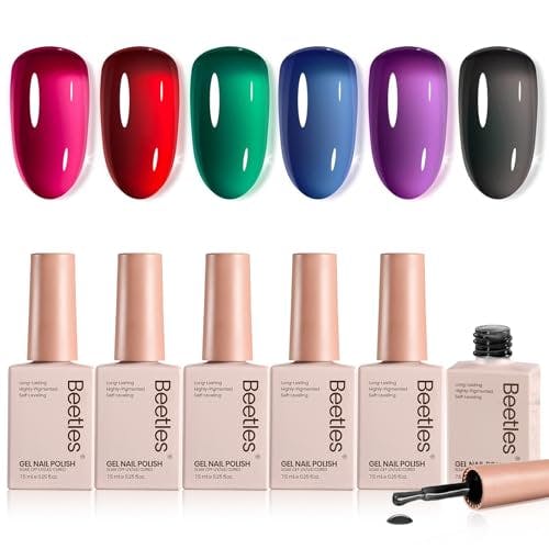 Beetles Jelly Gel Nail Polish 6-Pack