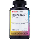 2 CVS Magnesium Caplet Bottles
