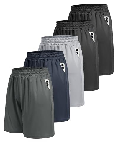 Men's Athletic Shorts 5-Pack