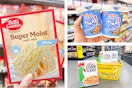 dollar general betty crocker, kellogg's, chips ahoy 3-photo collage