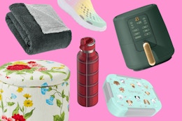 Walmart Clearance: blanket, ottoman, water bottle, Bentgo Box, air fryer and shoes