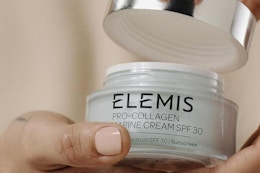 elemis collagen cream being held