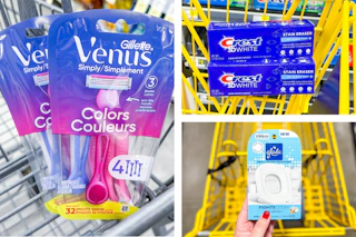 dollar general crest, venus, glade 3-photo collage
