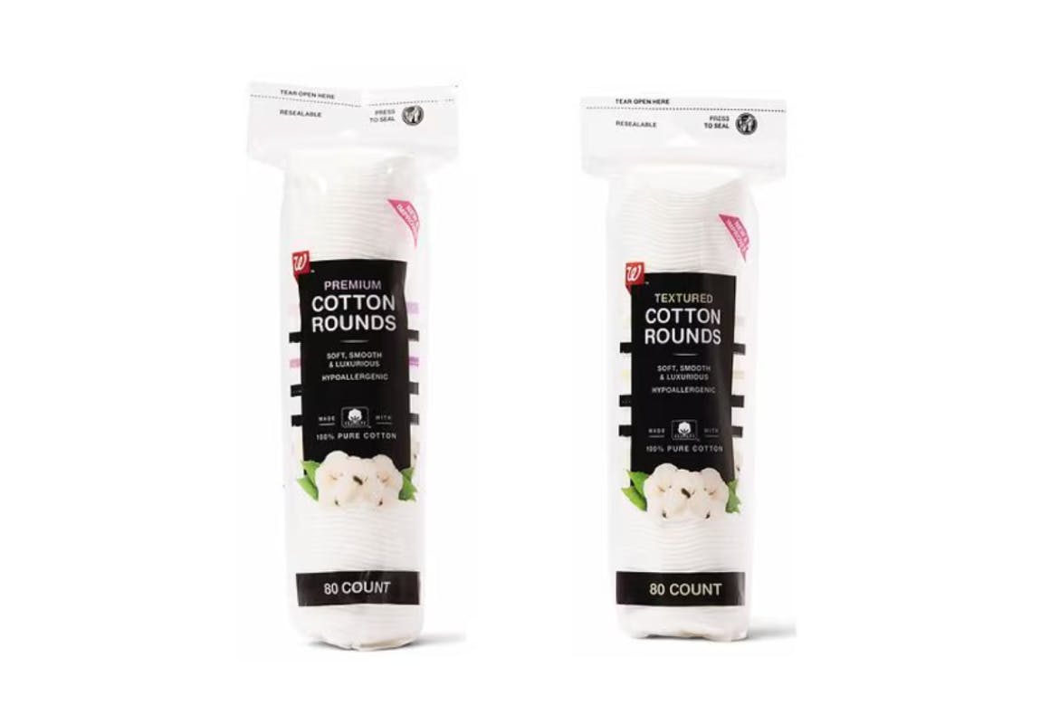 2 Walgreens Brand Cotton Rounds