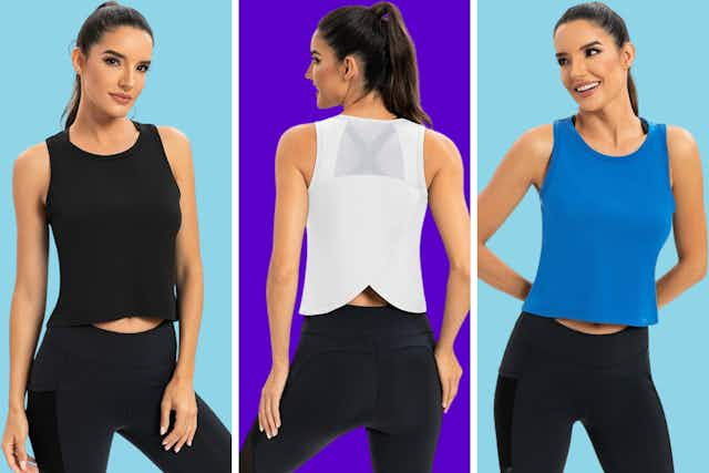  For a Limited Time, This Workout Top Is Only $11.99 on Amazon card image