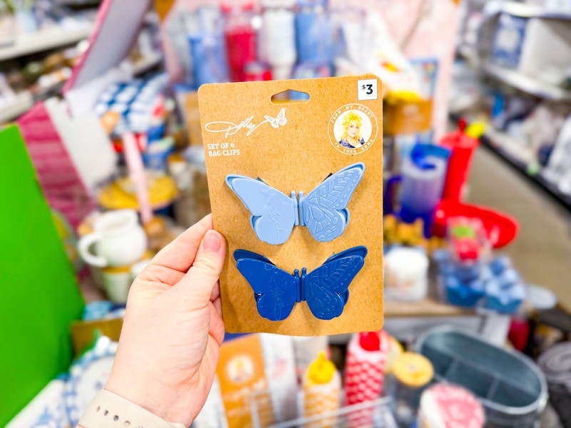 dolly parton butterfly bag clips