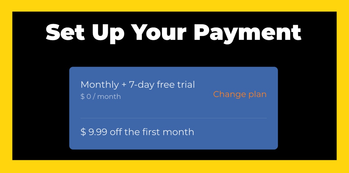 DogTV fine print payment.