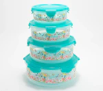 Nestable Spring Printed Canisters