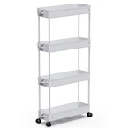 4-Tier Slim Rolling Storage Cart