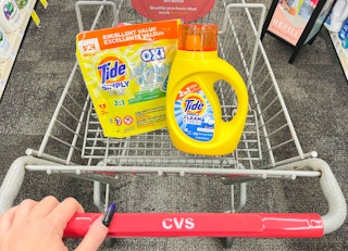 tide simply laundry detergent in cart