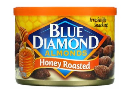 2 Blue Diamond Almonds Cans