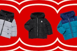 Walmart Reebok toddler puffer jackets