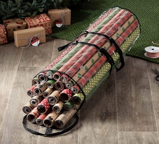Christmas Wrapping Paper Storage Bag