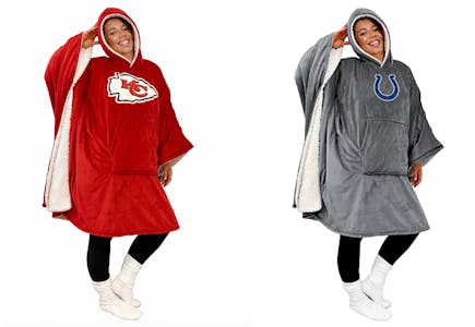 NFL Wearable Hooded Blanket