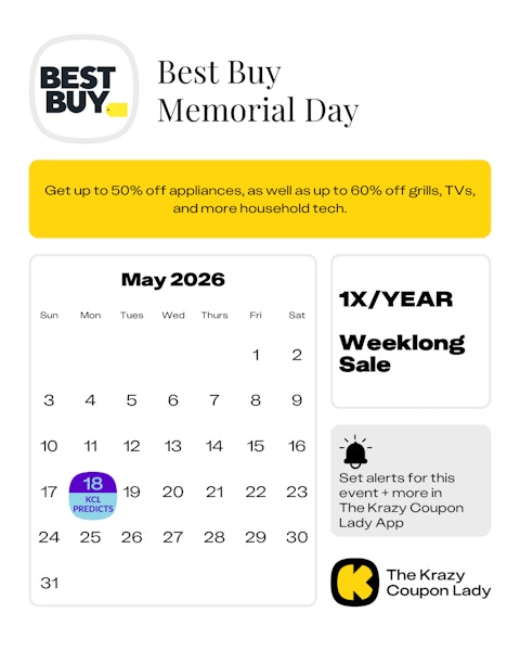 Best Buy Memorial Day Sale 2025 Dates