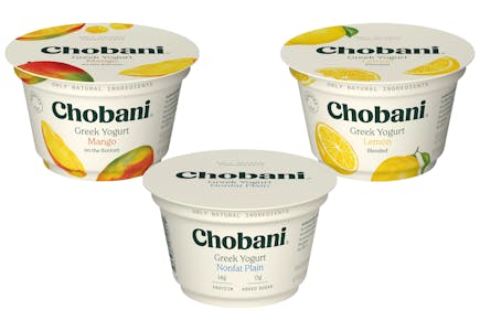 6 Chobani Greek Yogurts
