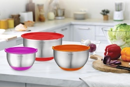 Mixing Bowl 13-Piece Set, Just $18.49 on Amazon card image