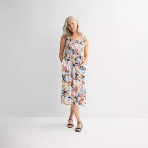Women's Croft & Barrow Smocked Dress