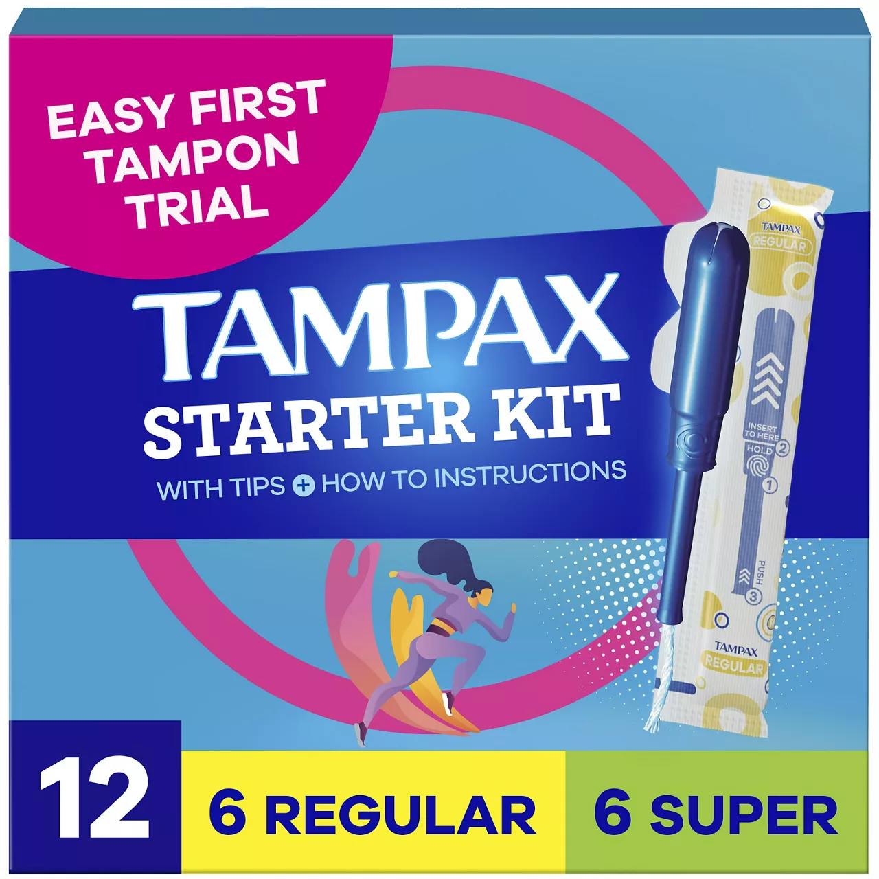 2 Tampax Starter Kits