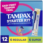 2 Tampax Starter Kits