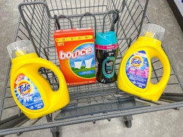 tide simply downy bounce in walgreens cart