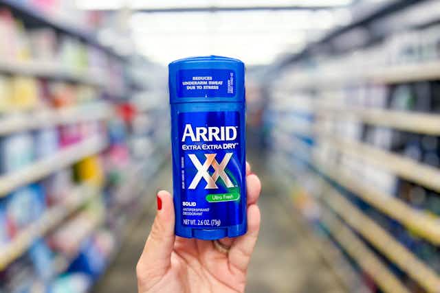 Arrid Extra-Dry Antiperspirant Deodorant, Only $1.36 at Walmart (86% Off) card image