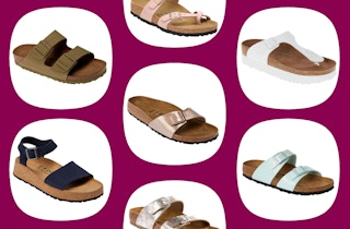 collage of womens birkenstock sandals on clearance at HSN