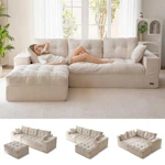 Modular Sectional Sofa with Ottoman