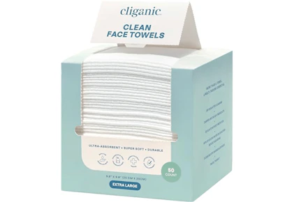Cliganic Clean Face Towels