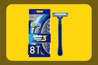 Gillette Razors on yellow KCL template