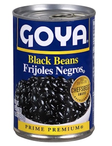 6 Goya Black Beans Cans