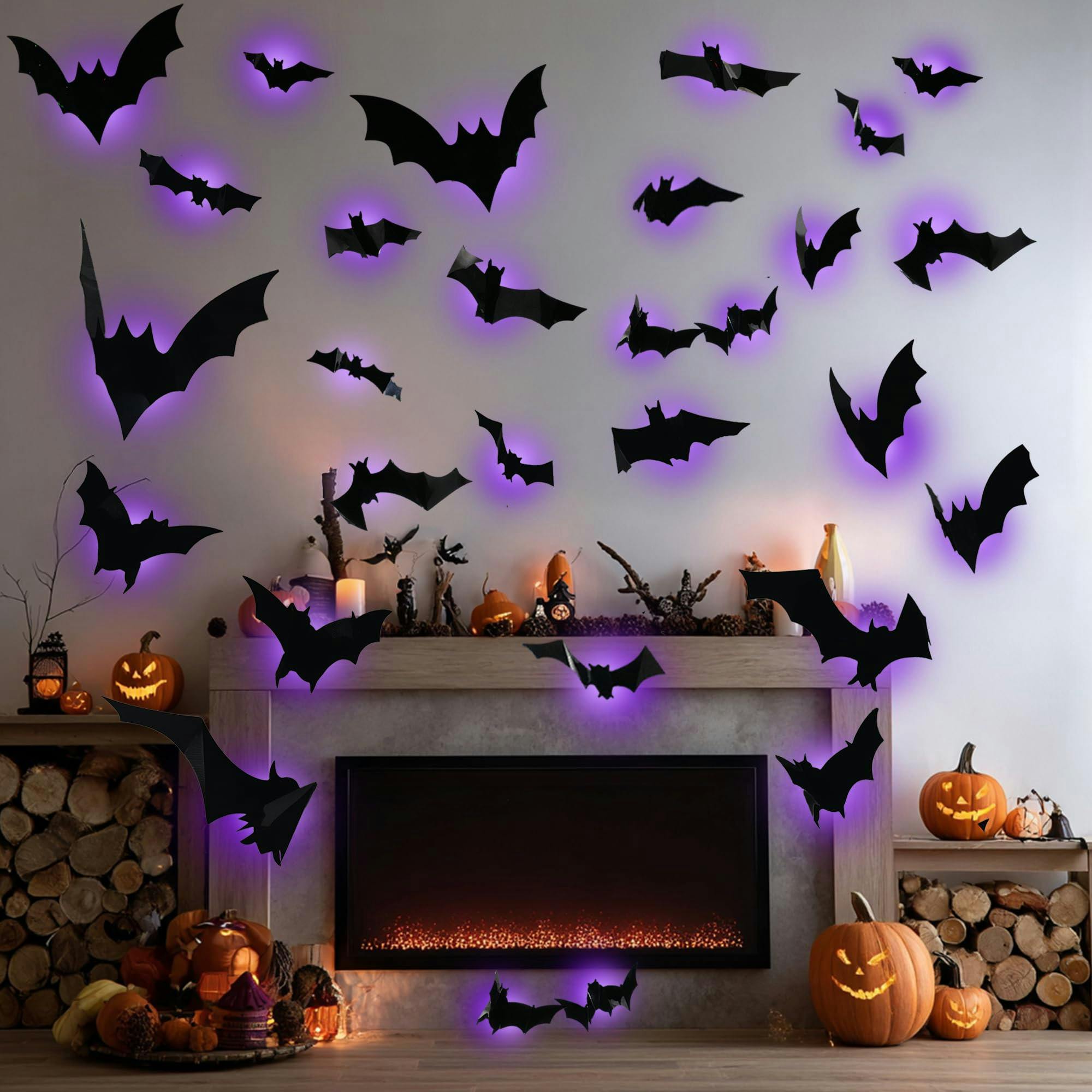 Halloween Bats Wall Decor